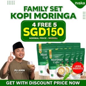 FAMILY SET - 4 PERCUMA 5 PACK MORINGA